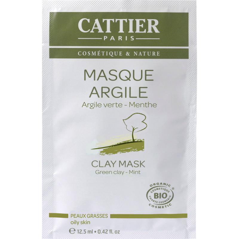 Maschera monodose all'argilla verde e menta - Cattier