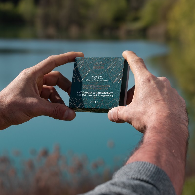 Shampoo Solido Uomo Anticaduta e Rinforzante N°01 - Officina Naturae - immagine 2