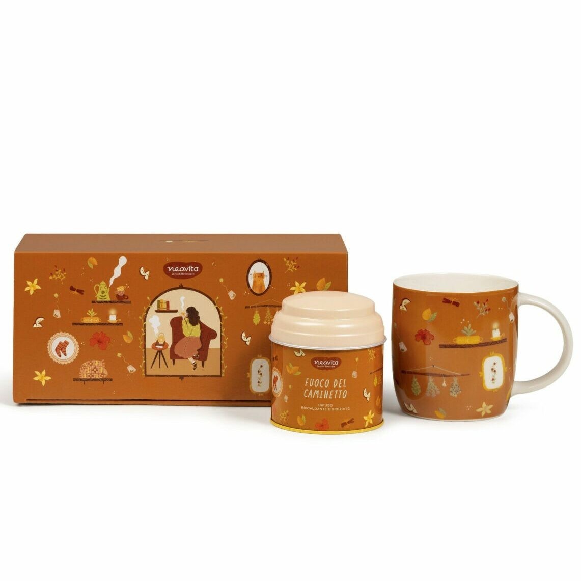 cofanetto arancione coccole di te neavita