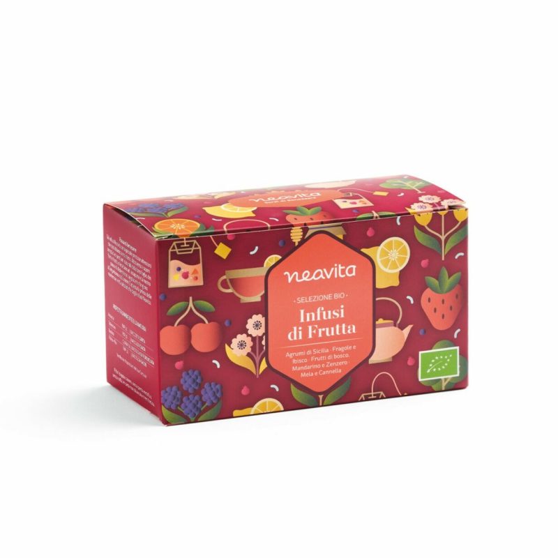 selezione di infusi di frutta bio neavita