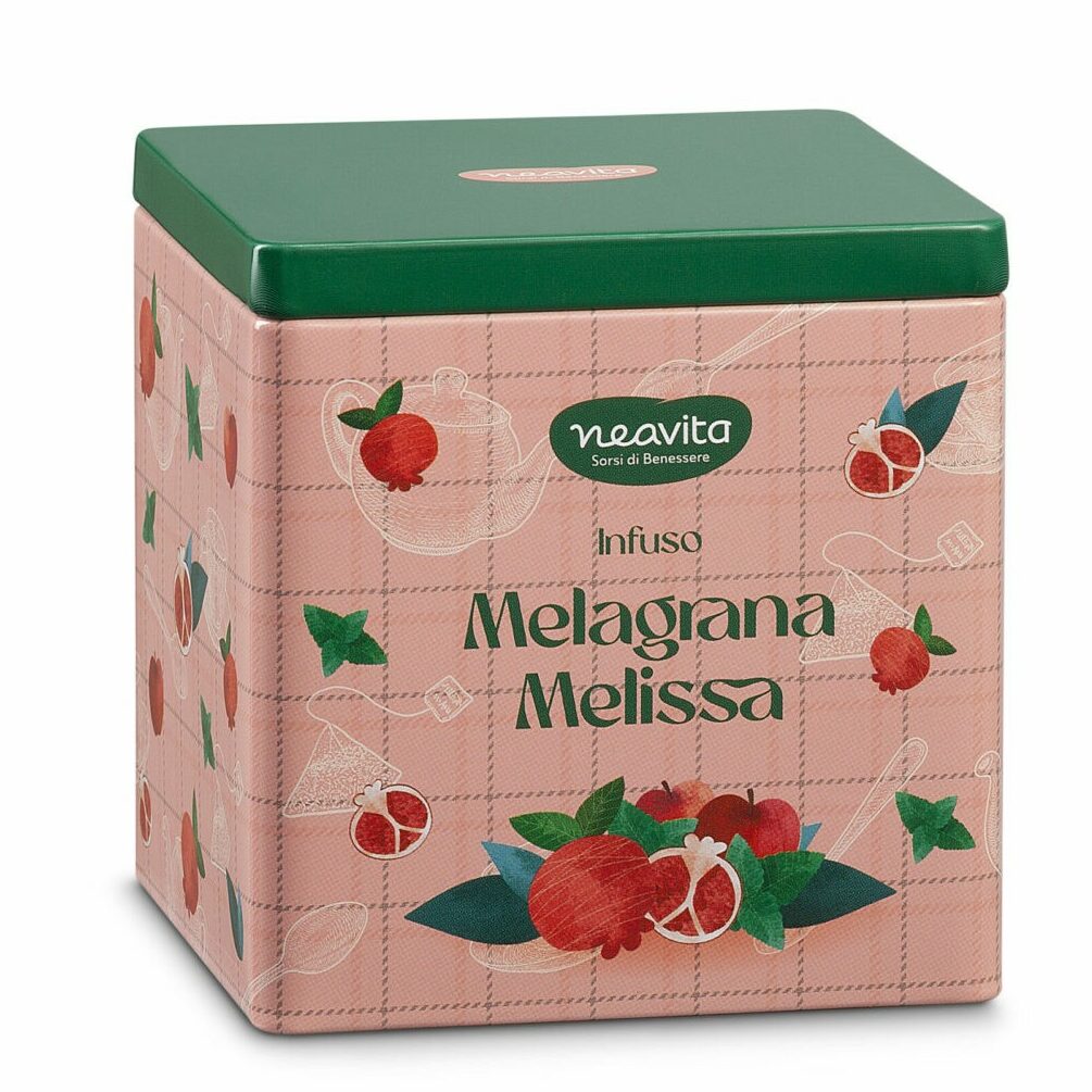 Square tin melagrana melissa neavita