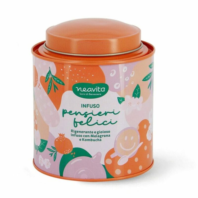 Infuso Pensieri Felici filtroscrigno in caddy rosso felicitè - neavita
