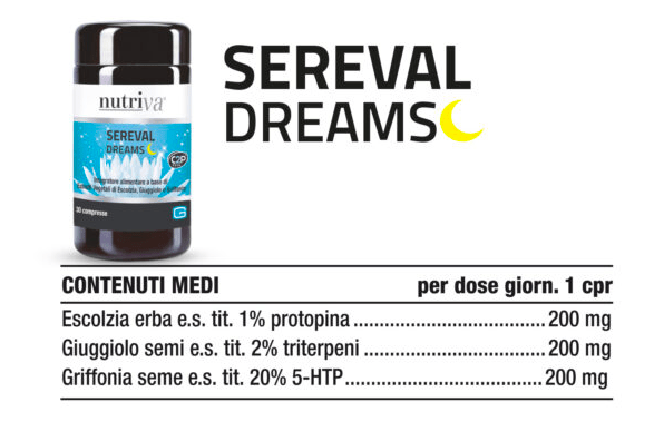 Integratore Sereval Dreams 30 cpr - Nutriva - immagine 3